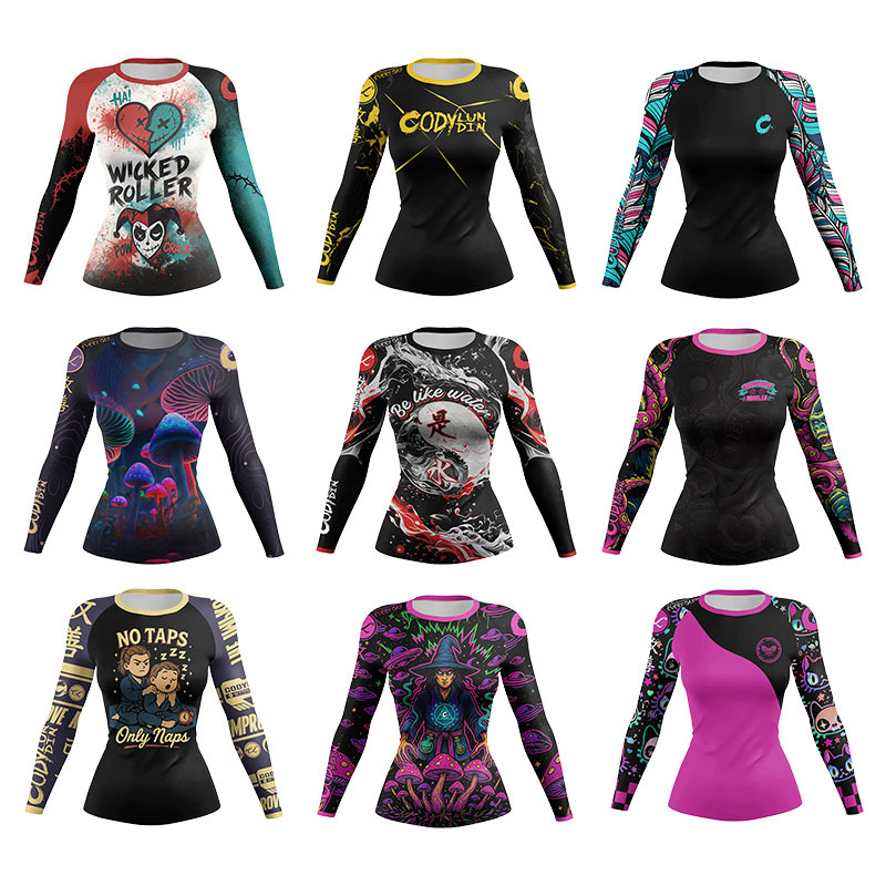 Women MMA Compression Sport T- - огляд і ціна Yoga Fitness Jiu Jitsu