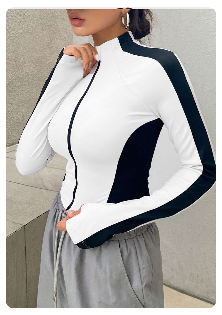 Yoga Clothes Stand Up Collar J - огляд і ціна Yoga Fitness Usa