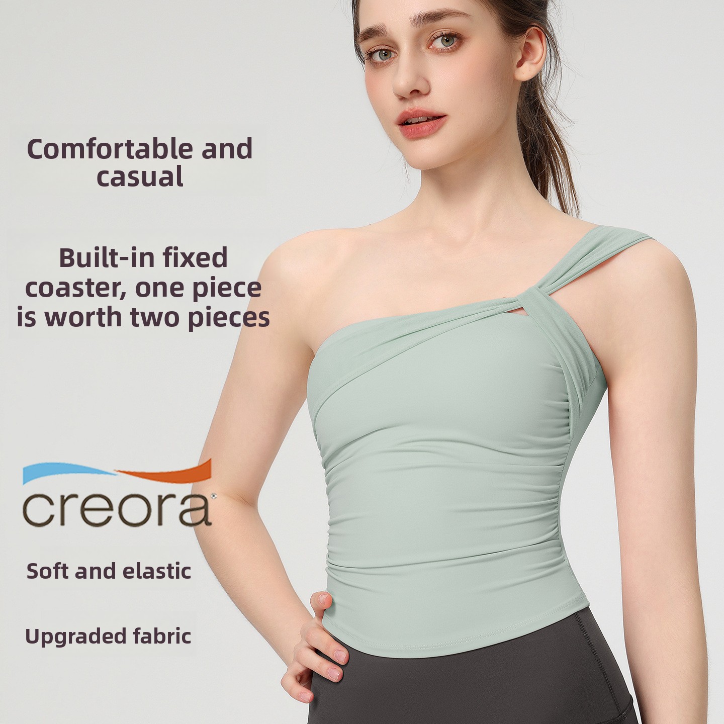 Women's Sexy Sloping Shoulder  - огляд і ціна Yoga Fitness Matte