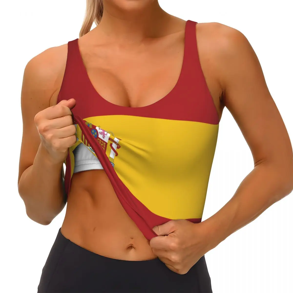 Spain Flag Basic Tops Women Sa - огляд і ціна Yoga Và Fitness